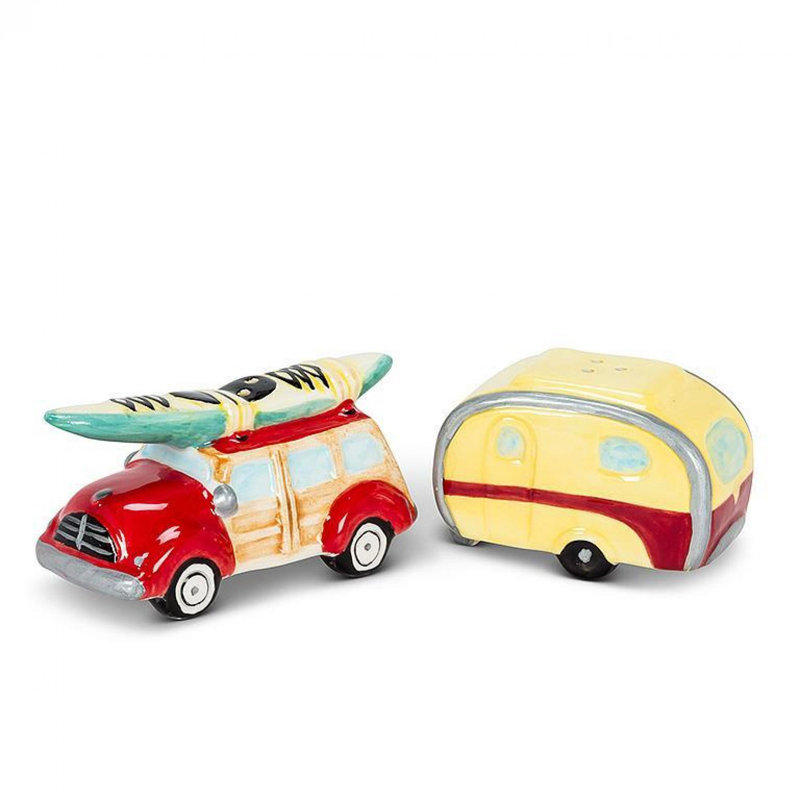 Salière et poivrière Woody Car & Camper