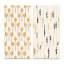 «Retro Organic Harvest Elements» en noir et jaune - ensemble de 2 impressions-419781116-419781105