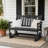 Patio Glider 2-Person Bench With Cup Holders-126437679