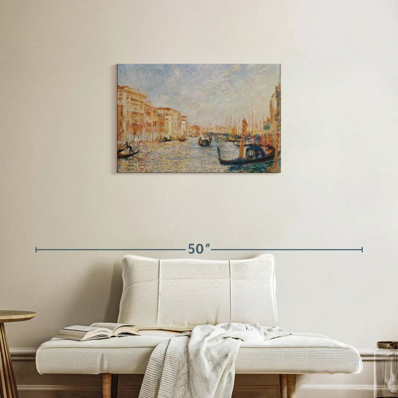 Lilie Grand Canal, Venise, 1881, H 20 po x l 30 po