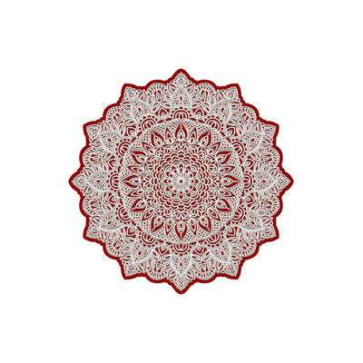 Premium 3D Printed Round Carpet, 5.6 ft Diameter | 100% Polyester, 650 g/m² | Antibacterial Non-Slip PVC Dot Underside | Machine Washable, Pile Height: 0.3 in | Perfect for Living Room, Bedroom & Kids' Play Areas