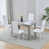 White Line Leather Chairs#4