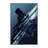 Soft Plush Durr Shadowblade Assassin Sleek & Chic Modern Area Rug in Gray – Navy Binding-2145318425