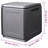 87.2 Gallons Water Resistant Polypropylene Deck Box in Dark Gray/Black-104445136