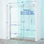 Porte de douche simple coulissante simple en acier inoxydable