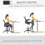 Chaise de dessinateur en filet, chaise de bureau haute avec support lombaire, accoudoirs rabattables