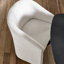 48cm H Polyester Upholstered Full Back Accent in Cream