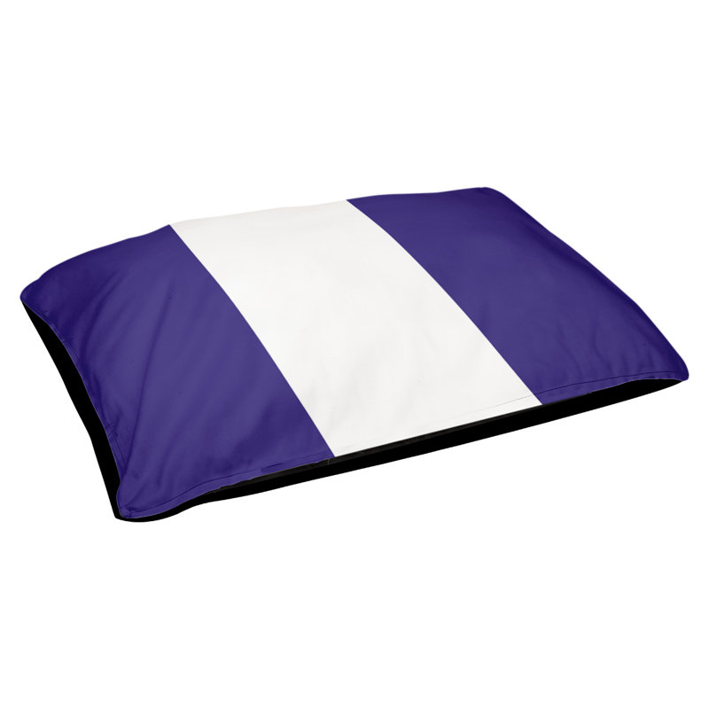 Coussin extérieur Philadelphia, Petit (l 28 po x P 18 po x H 6 po), Mauve / Blanc