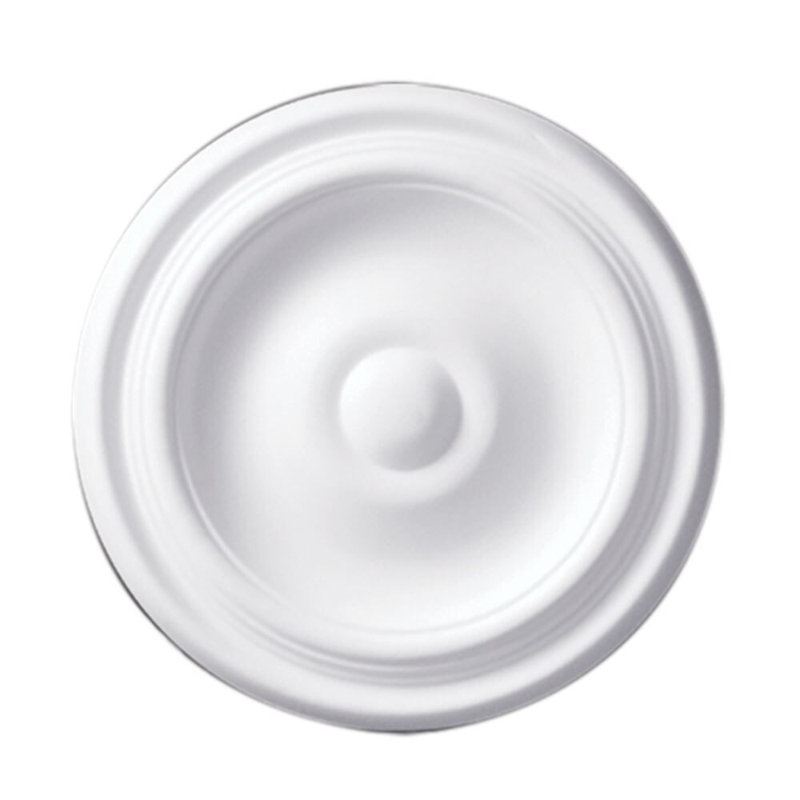 Médaillon en polyuréthane ordinaire 1-3 1-3 / 16 po x 9-11 / 16 po