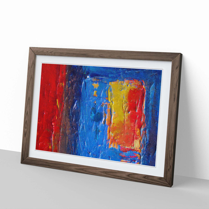 Abstract Vol.415 by S.Johnson - Framed Print, Walnut Framed, 24cm H x 33cm W x 2cm D