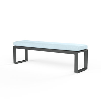 Georgie 72.01'' Aluminum Outdoor Bench