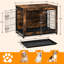 Caisse pour animal à double porte avec entrée verrouillable et plateau coulissant-290467083-329167902