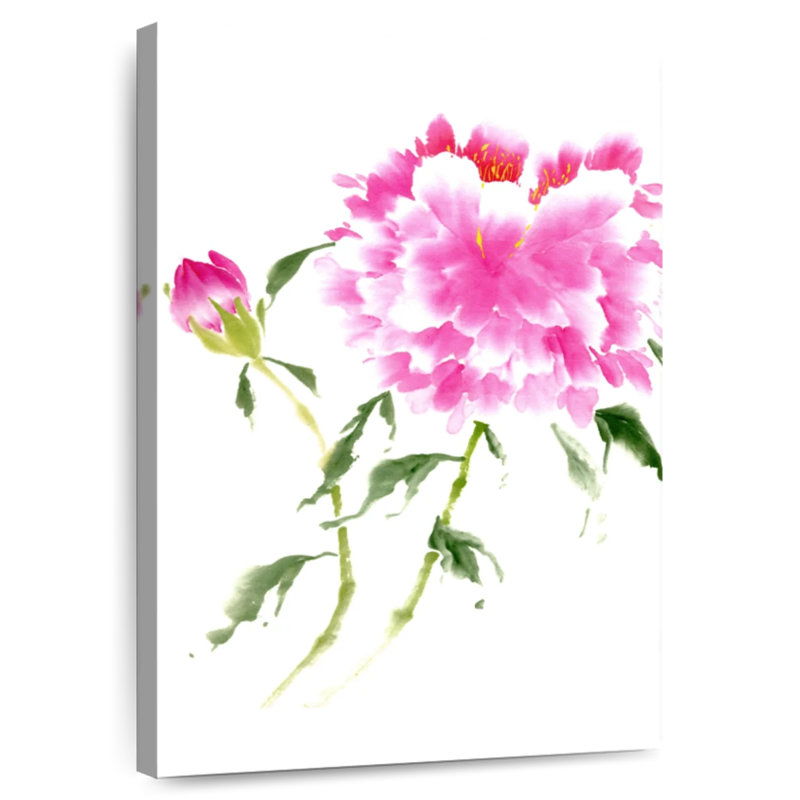 Pivoines Harnek en rose II, H 24 po x l 16 po