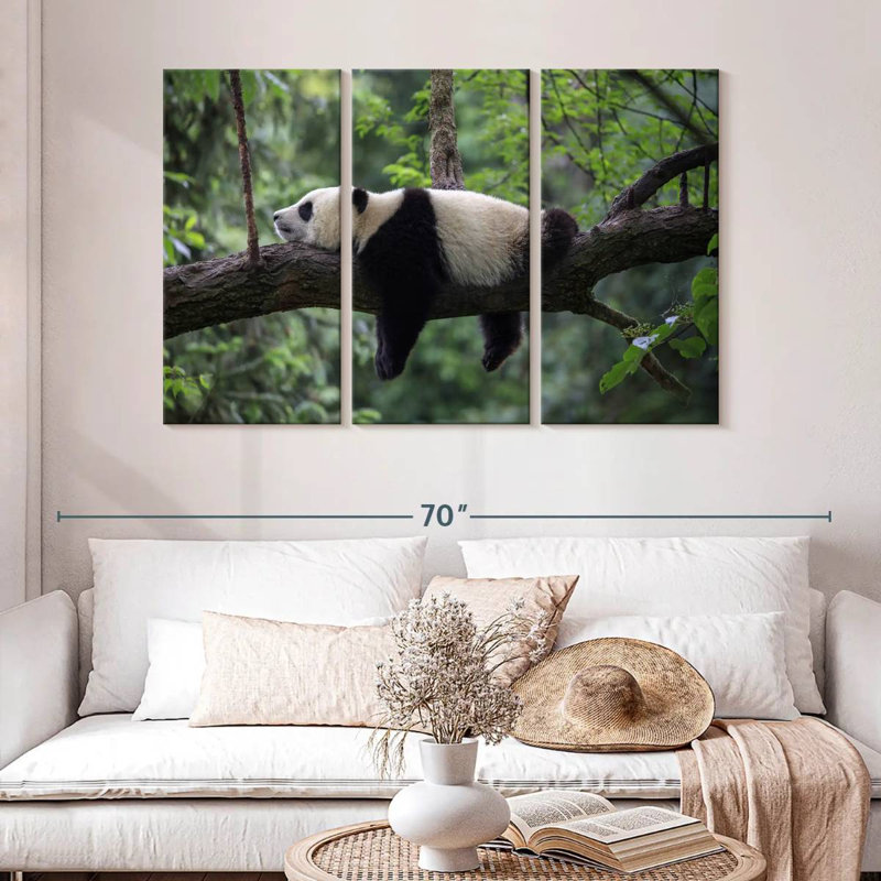 Panda paresseux, H 32 po x l 50 po