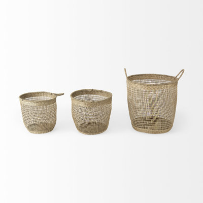 Bayou Breeze Bowie Seagrass Decorative Basket