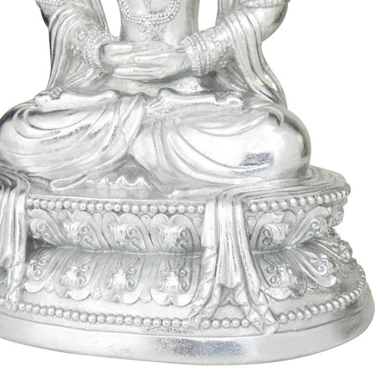 Statue de Bouddha en résine, H 20,9 po x l 14,3 po x P 9,55 po