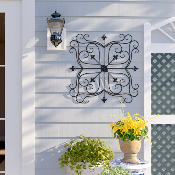 Lark Manor Décoration murale de jardin en fer traditionnel 23,5 "Amer ...