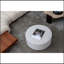 Table basse ronde, table de bout rembourrée Boucle, fonctionne comme table d'appoint, repose-pieds et siège pour le salon, la chambre à coucher, l'entrée, le bureau