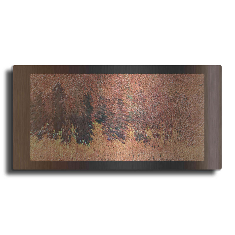 Winston Porter «Rust 2» par David Manlove, art mural en métal, H 12 po x l 24 po
