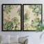 Vitrail Succulents I - ensemble de 2 reproductions d'art sur toile encadrées-1253389422-1253389420