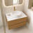Modern 30" Solid Surface Bathroom Vanity Top for Vessel Sink - White