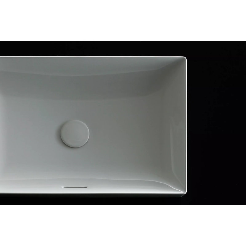 Kiwami® 23.63" Vessel Bathroom Sink, Matte White