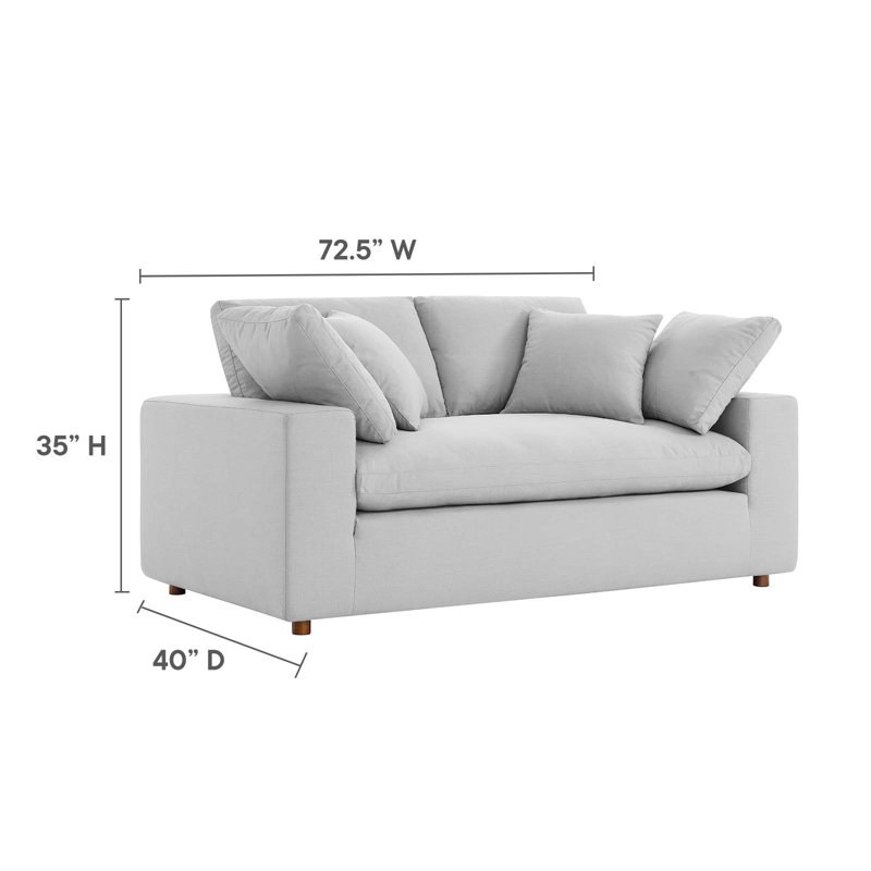 Causeuse Commix, Gris clair