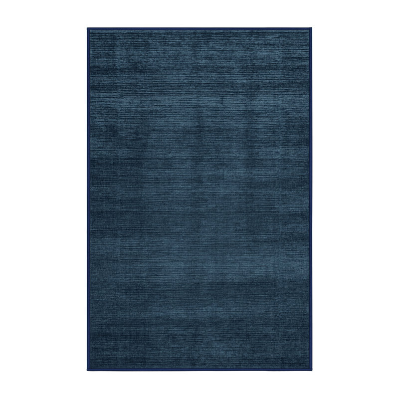 Tapis gris uni lavable à la machine, Rectangle 4pi x 6 pi