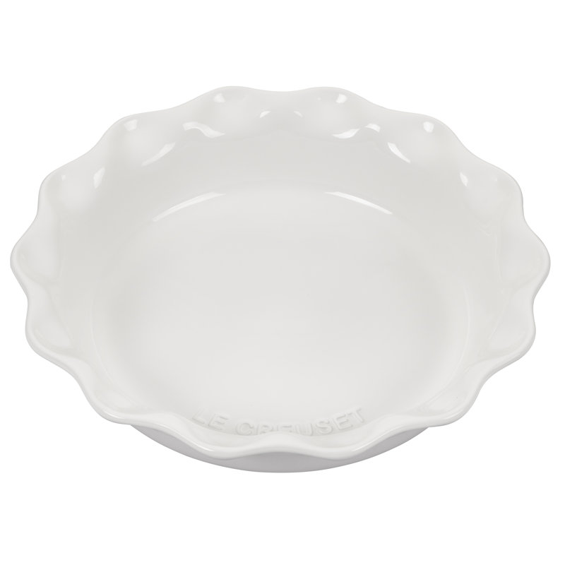 Le Creuset Stoneware 9" Pie Dish, White