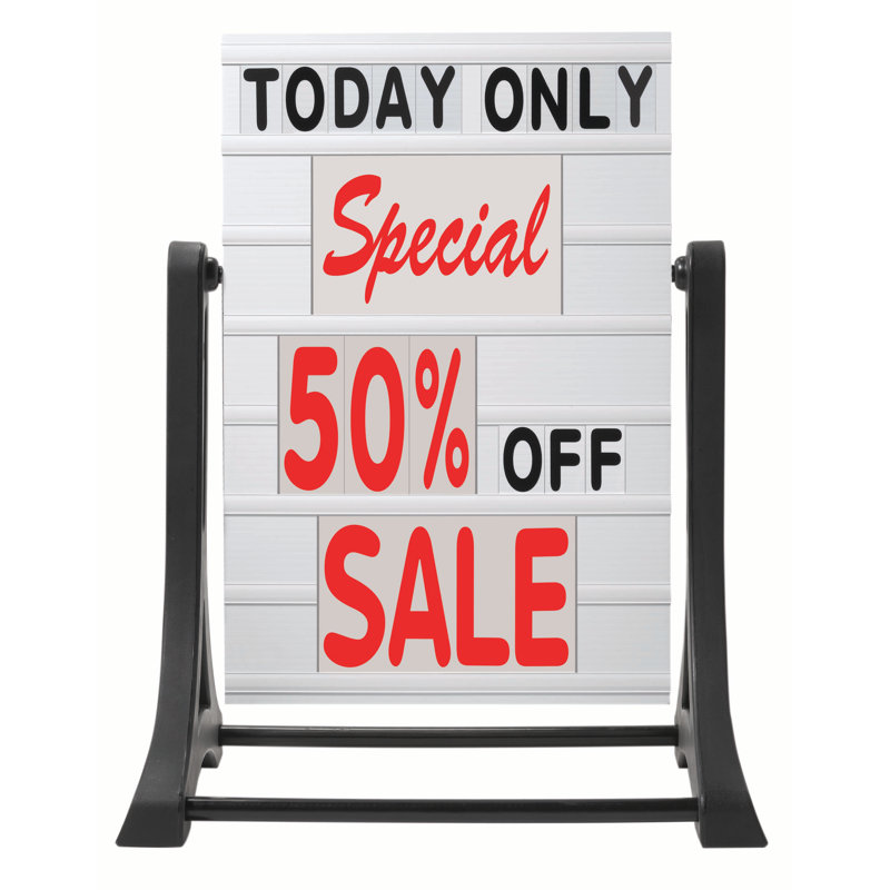 Rocker Frameless Double Sided Sidewalk Sign
