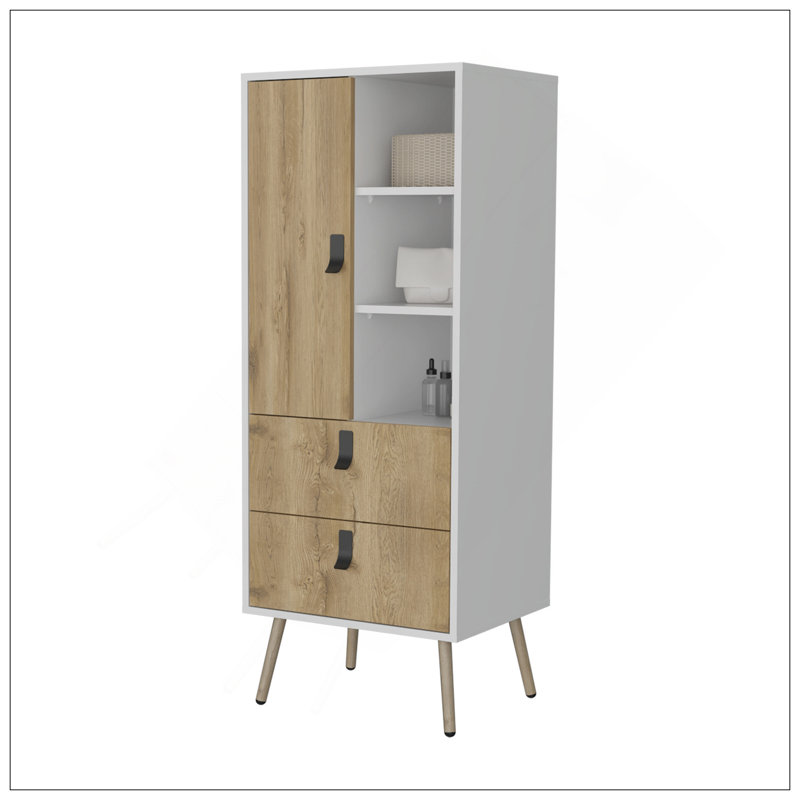 Grande commode Kimball, design moderne avec 2 tiroirs et beaucoup de rangement