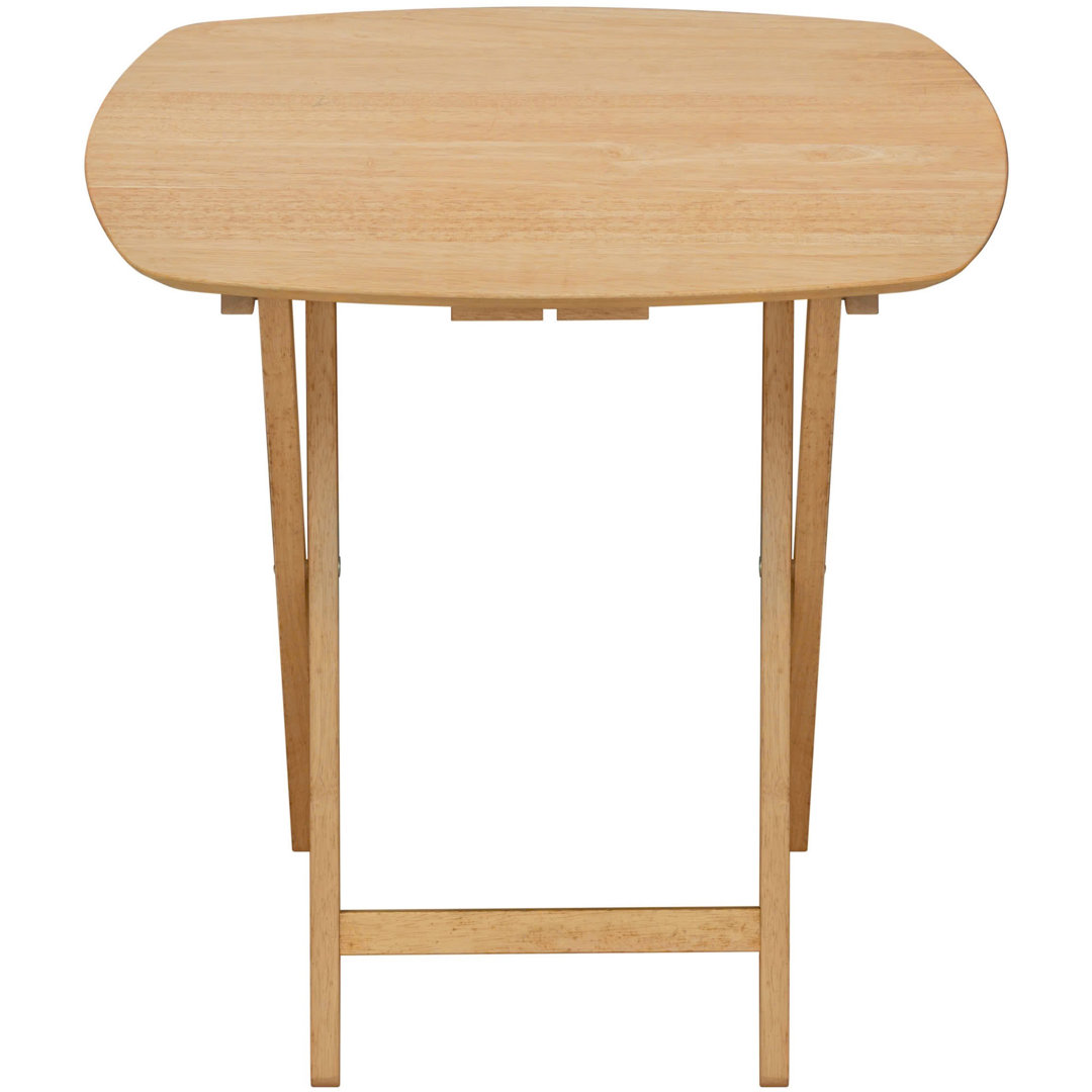Summerhill Oversized Solid Wood Folding TV Tray Table Symple Stuff