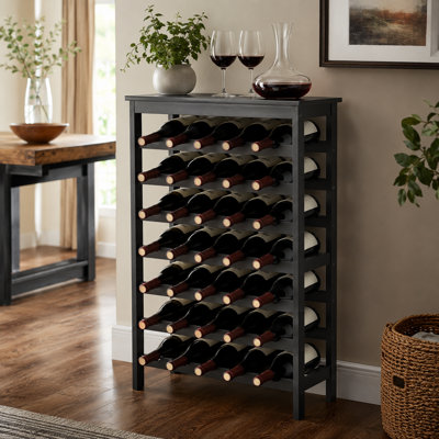 Bamboo Wine Rack, Modular Stackable Bottle Storage, Tabletop Display