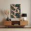 Abstrait floral 20, art mural en métal brun-411641184