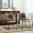 Labarge Vintage PU Leather Dining Chairs-1550319394