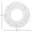 Couronne de Noël artificielle pré-éclairée en pin blanc Woodbury-79833420