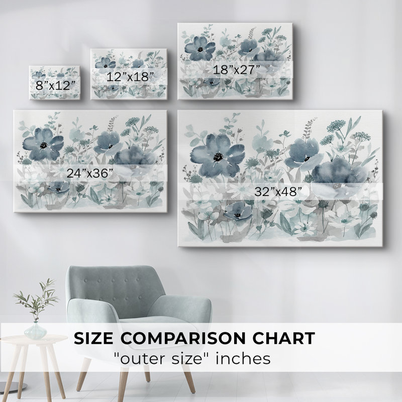 Nature bleue - Cavas enveloppés de galerie, 40 x 60