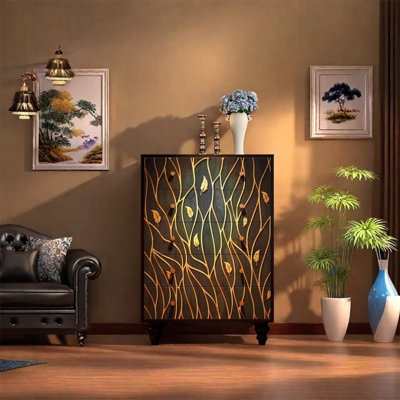 Armoire 5 tiroirs en frêne massif