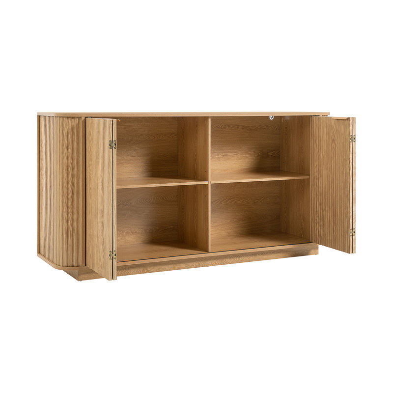 63 " Wavy Storage Sideboard, Natural