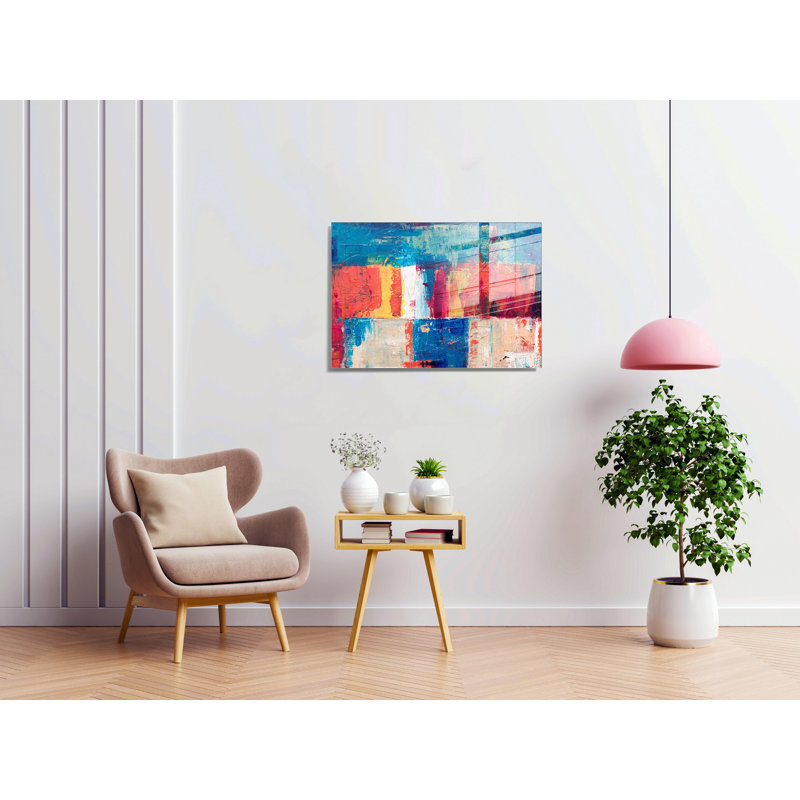 Peinture décorative en verre trempé, H 39,4 po x l 27,6 po x P 1 po