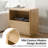 Allegan 26''W Mid-Century Modern Oak Veneer Nightstand with Charging Ports and Hidden Drawer-709755879