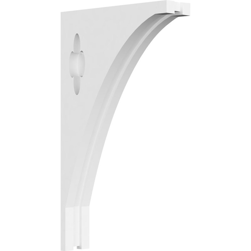 1 7/8"W X 7 1/2"D X 13"H Turner Architectural Grade PVC Corbel, 13" H x 7.5" W x 1.875" D