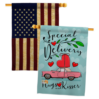 Special Delivery 2-Sided Polyester 40 x 28 in. House Flag