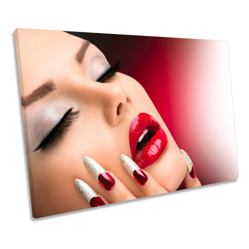 Fashion Beauty Salon Nails Health - Wrapped Canvas Print, 30.5cm H x 45.7cm W x 2cm D