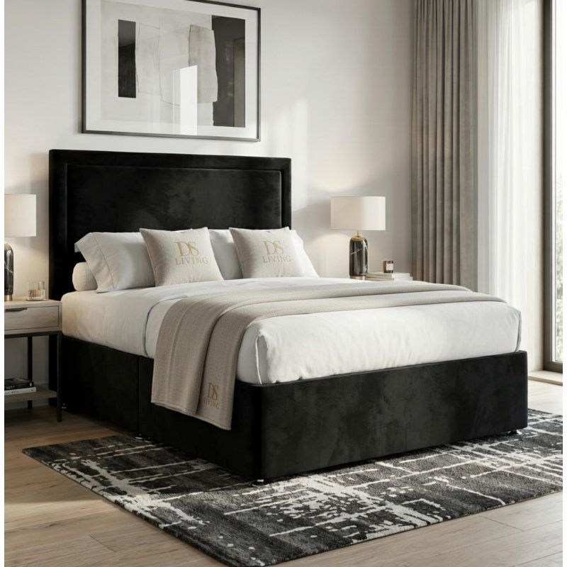 Velmont Divan Bed, Black, King