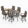 Alyne 6 - Person Square Outdoor Dining Set