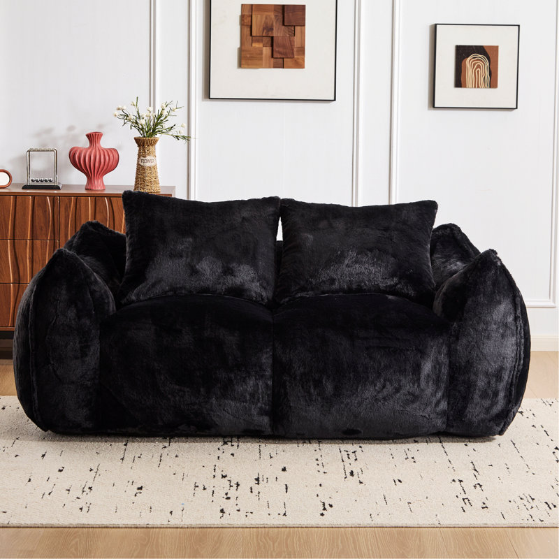 Fauteuil à billes, canapé-lit pour salon, chambre à coucher, Noir