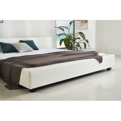 Vegan Leather Platform Bed