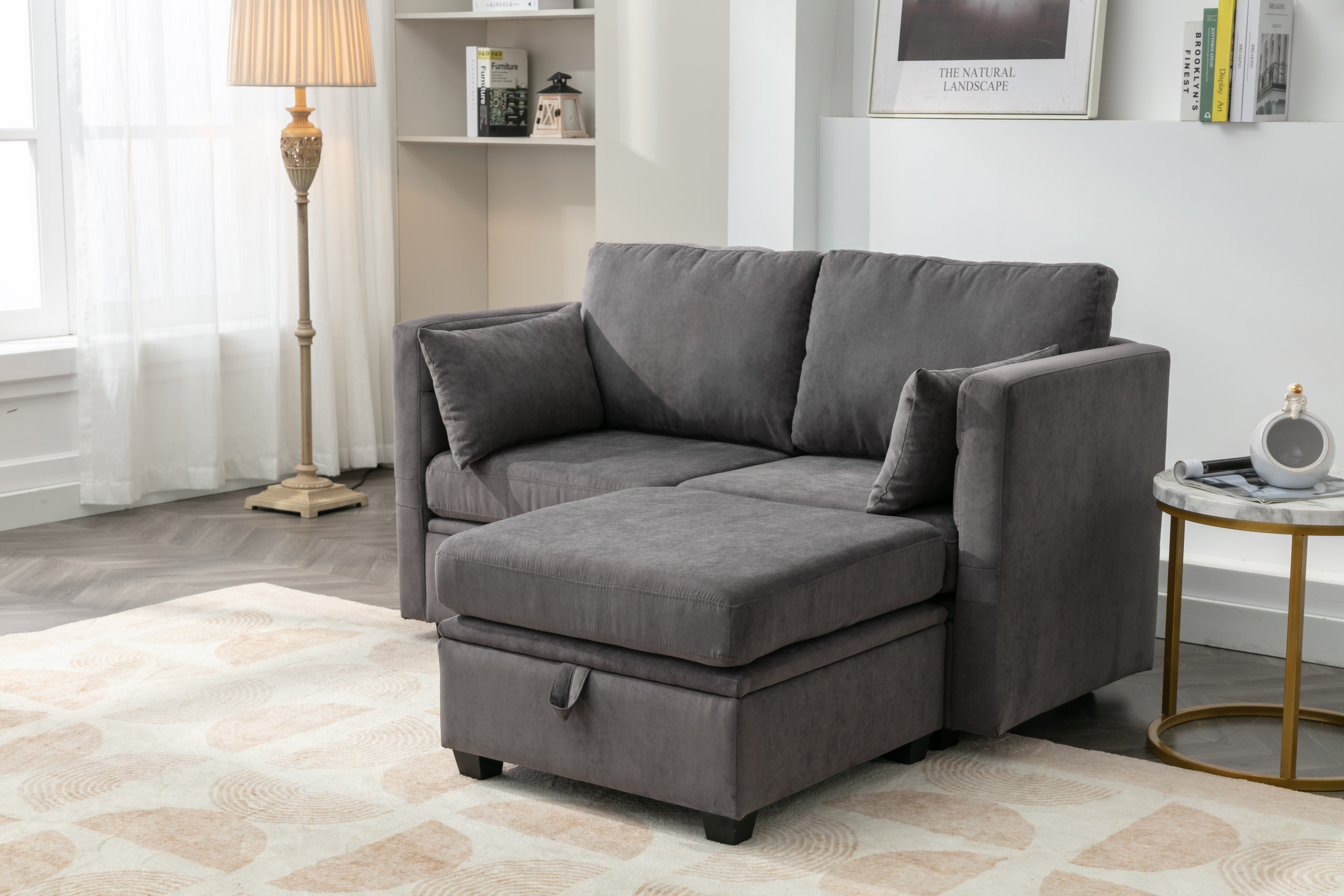 Small loveseat deals with storage