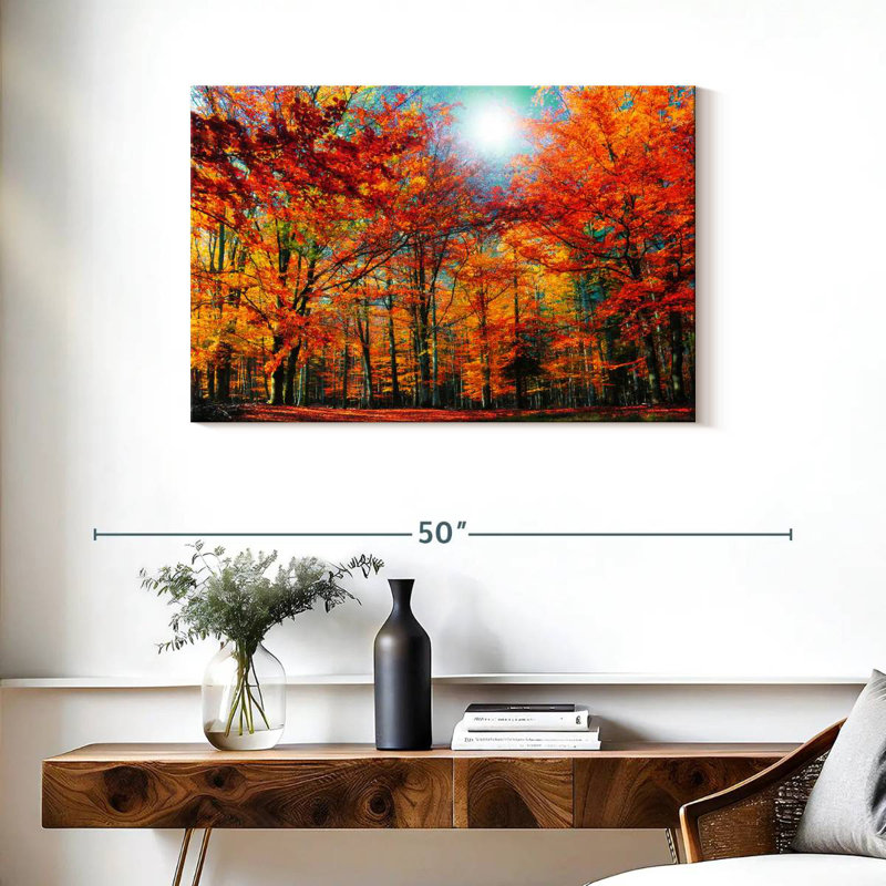 Alvord Autumn Season Beech Trees, 24" H x 36" W